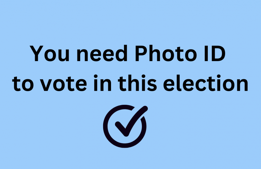 You need Photo ID to vote in this election