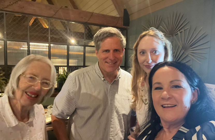 Cambridge City Association volunteers with Anthony Browne MP